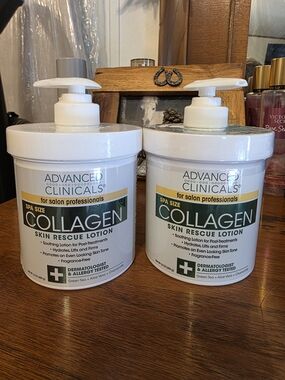 Advanced Clinicals Collagen Skin Rescue Lotion - 2 Tubs